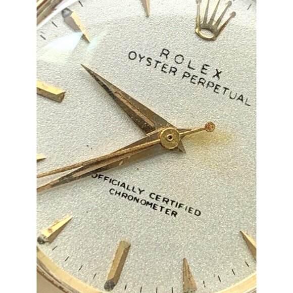 Rolex Oyster Perpetual Women's Watch Vintage Swiss Automatic 14k Gold Case - Picture 11 of 14